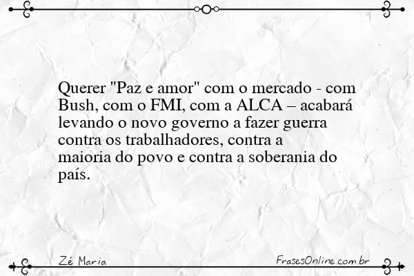 Frase de Zé Maria