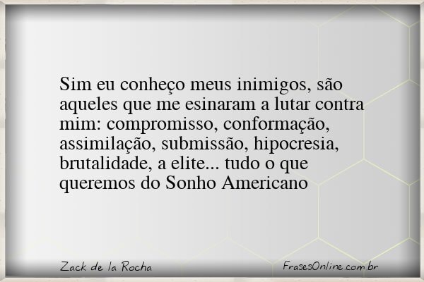 Frase de Zack de la Rocha