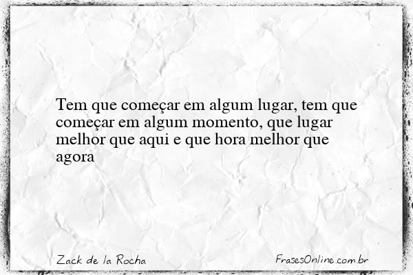 Frase de Zack de la Rocha