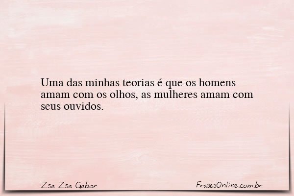 Frase de Zsa Zsa Gabor