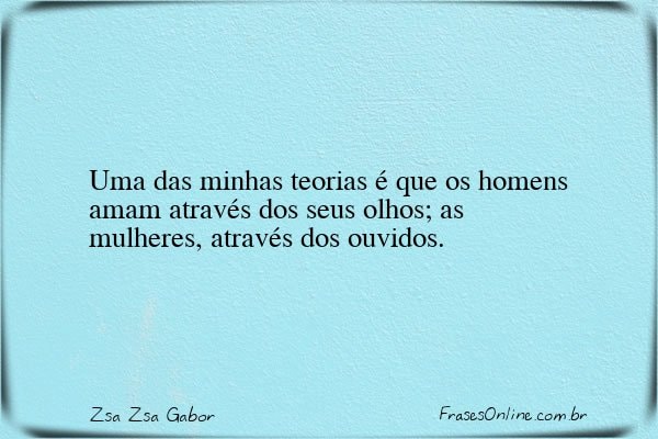Frase de Zsa Zsa Gabor